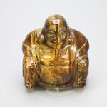 Superior Tiger Eye Carved Buddha Statue ~51mm