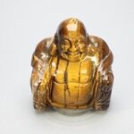 Superior Tiger Eye Carved Buddha Statue ~51mm