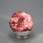 Thulite Polished Flat Stone ~38mm