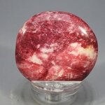 Thulite Polished Flat Stone ~41mm
