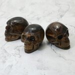Tiger Eye Crystal Skull - 4cm