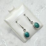 Turquoise 925 Silver Drop Earrings ~29mm