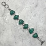 Turquoise 925 Sterling Silver Bracelet (Length 208mm)
