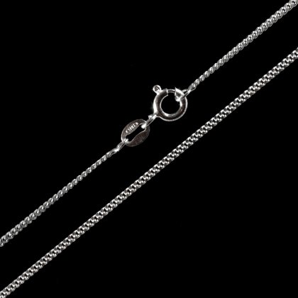 925 Silver Chain - Flat Curb, Light Gauge