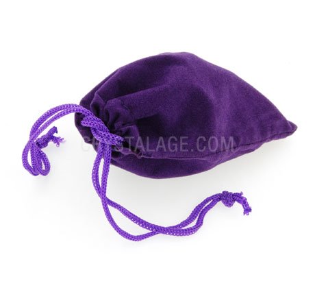 Suede Gift Pouch - Purple