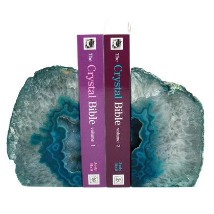 Agate Bookends ~13cm  Turquoise