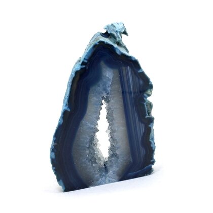 Agate Free-standing Slice (Blue) ~104x71mm