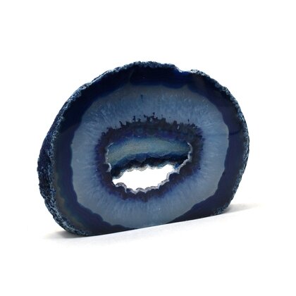 Agate Free-standing Slice (Blue) ~110x147mm