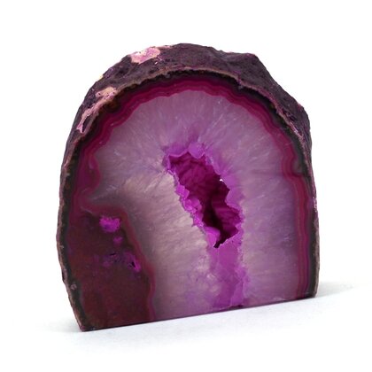 Agate Free-standing Slice (Pink) ~114x113mm