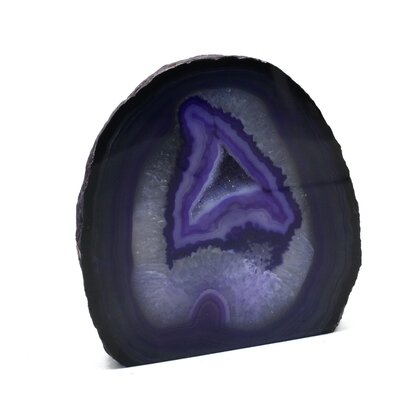 Agate Free-standing Slice (Purple) ~120x113mm