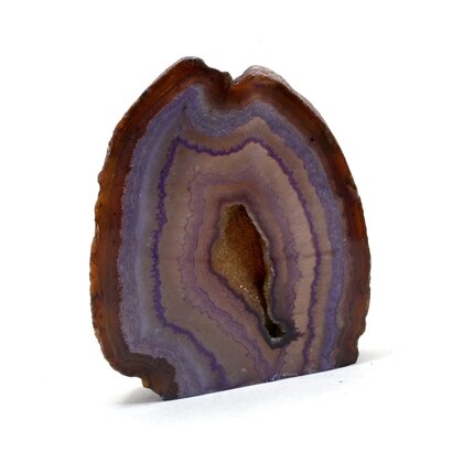 Agate Free-standing Slice (Purple) ~137x122mm