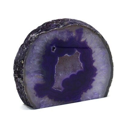 Agate Free-standing Slice (Purple) ~98x118mm