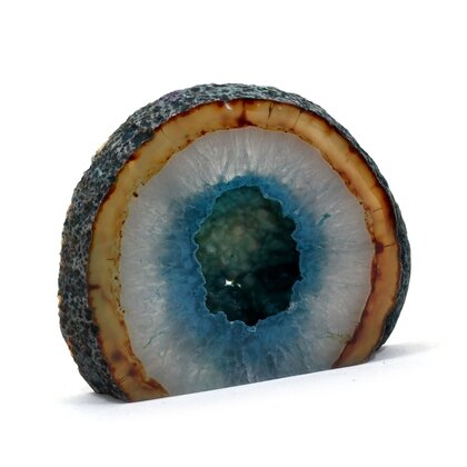 Agate Free-standing Slice (Turquoise) ~127x155mm