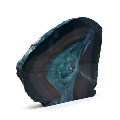 Agate Free-standing Slice (Turquoise) ~131x143mm
