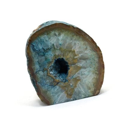 Agate Free-standing Slice (Turquoise) ~85x78mm