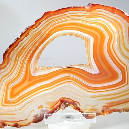 Agate Slice - Natural/Red ~140mm