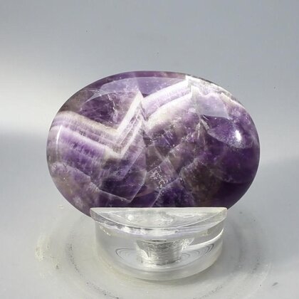 Amethyst Chevron Thumbstone (Extra Grade) ~40x30mm