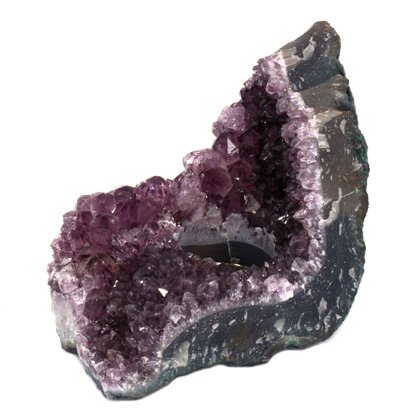 Amethyst Cluster Tea Light Holder - 17cm