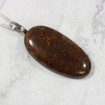 Ammolite Opal Pendant ~33mm