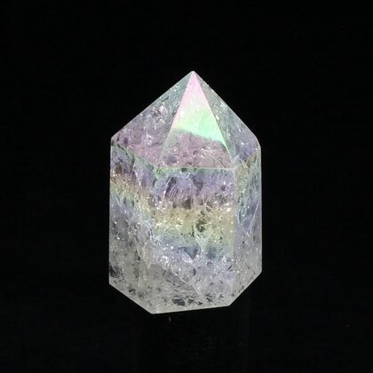 Angel Aura Fire & Ice Quartz Point ~42mm