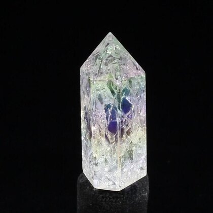 Angel Aura Fire & Ice Quartz Point ~46mm