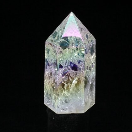 Angel Aura Fire & Ice Quartz Point ~52mm