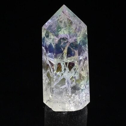 Angel Aura Fire & Ice Quartz Point ~52mm