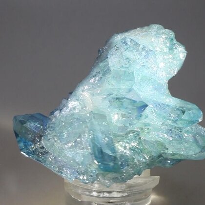 Aqua Aura Quartz Healing Crystal ~55mm