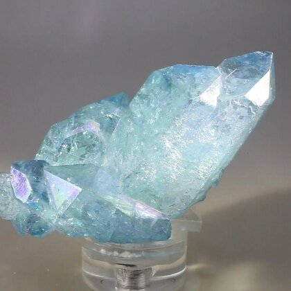 Aqua Aura Quartz Healing Crystal ~73mm