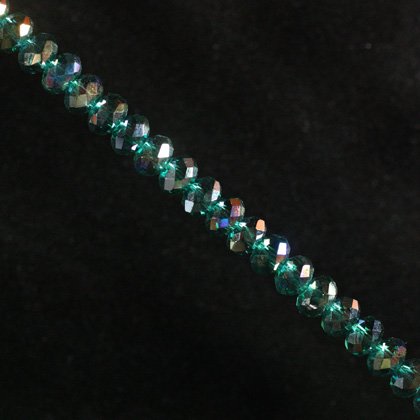 reserved - Flame Aura Style Crystal Beads - 5mm Facet Roundel