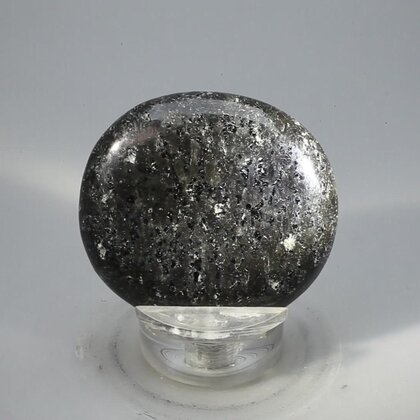 Arfvedsonite Polished Flat Tumblestone ~43mm