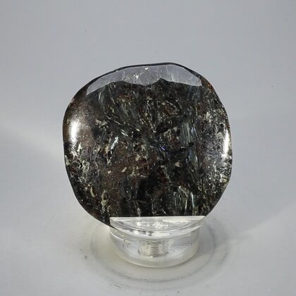 Arfvedsonite Polished Flat Tumblestone ~50mm