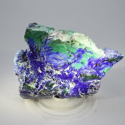 Azurite & Malachite Polished Slice ~67mm