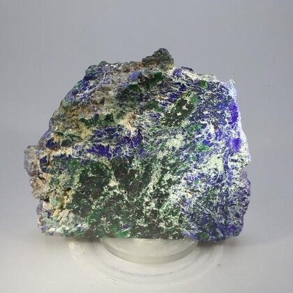 Azurite & Malachite Polished Slice ~67mm