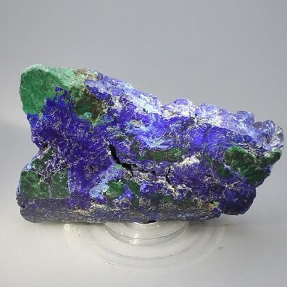 Azurite & Malachite Polished Slice ~72mm