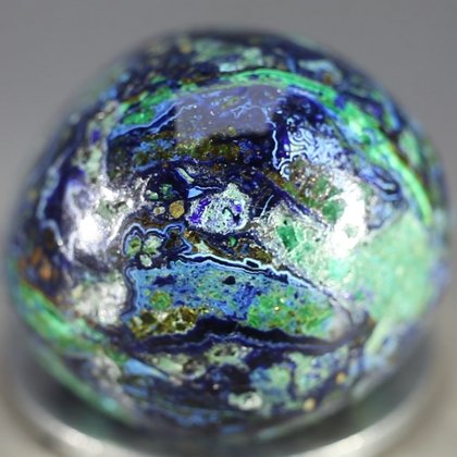 Azurite & Malachite Polished Stone ~24mm