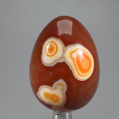 Banded Carnelian Crystal Egg ~48mm