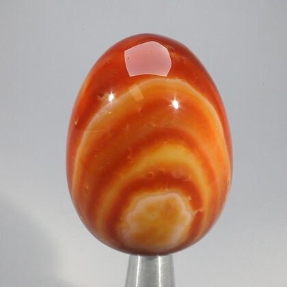 Banded Carnelian Crystal Egg ~48mm