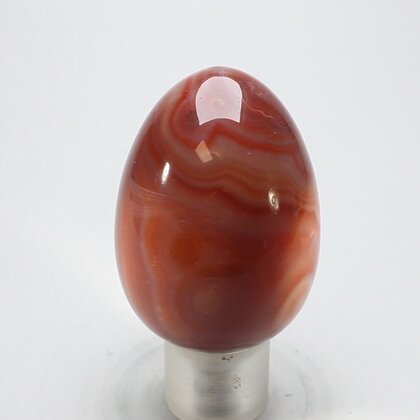 Banded Carnelian Crystal Egg ~48mm