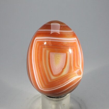 Banded Carnelian Crystal Egg ~49mm
