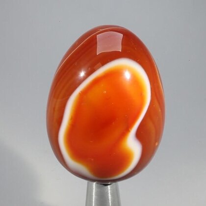 Banded Carnelian Crystal Egg ~49mm