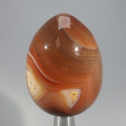 Banded Carnelian Crystal Egg ~50mm