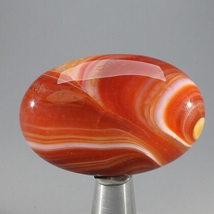 Banded Carnelian Massage Stone ~45mm