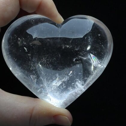 Beautiful Quartz Polished Heart ~78mm