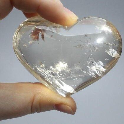 Beautiful Smoky Quartz Polished Heart ~65mm