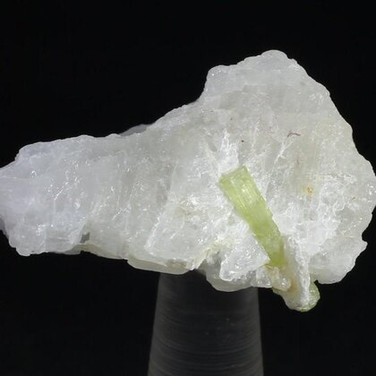Beryllonite with Green Tourmaline Healing Crystal ~30mm