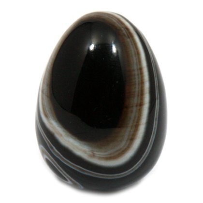 Black Banded Onyx Egg ~45mm