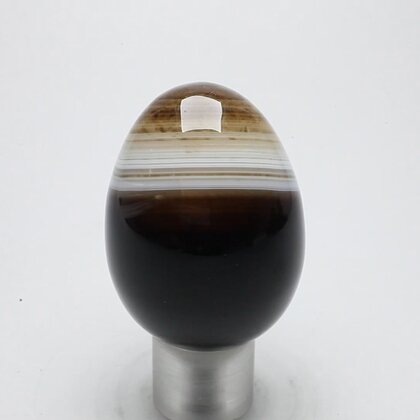 Black Banded Onyx Egg  ~48mm
