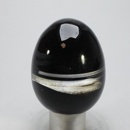 Black Banded Onyx Egg  ~48mm