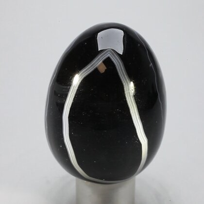Black Banded Onyx Egg  ~48mm